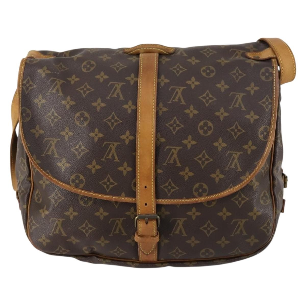 Louis Vuitton Saumur Handbag Monogram Canvas