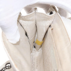 Chanel Accordion Push Lock Flap Bag Quilted Caviar