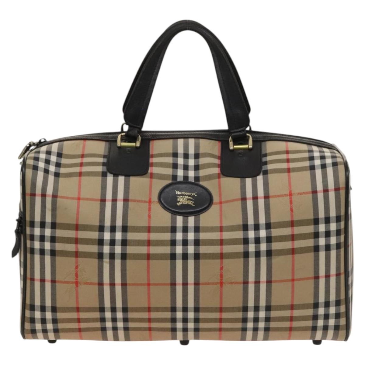 Burberry Nova check boston bag Canvas