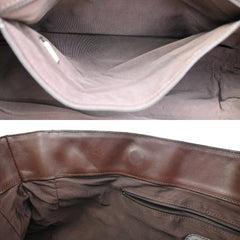 Chanel Vintage CC Tote Canvas with Leather