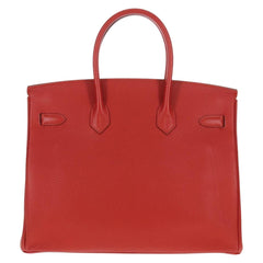 Hermes Birkin Handbag Red Togo with Gold Hardware