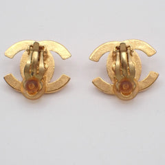 Chanel CC Turnlock Clip-On Earrings Metal