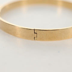 Hermes Kelly Bracelet 18K Yellow Gold and Pave Diamonds