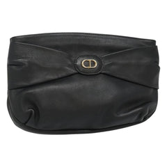 Christian Dior CD Zip Pouch Leather