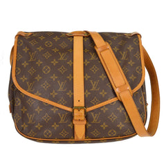 Louis Vuitton Saumur Handbag Monogram Canvas