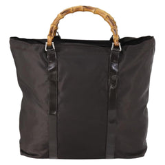 Gucci Vintage Bamboo Handle Tote Nylon