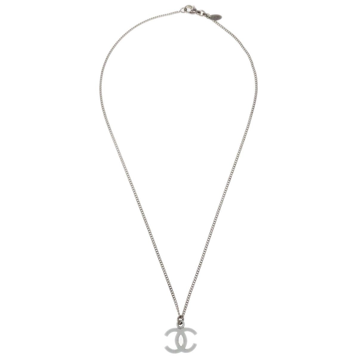 Chanel CC Pendant Necklace Metal