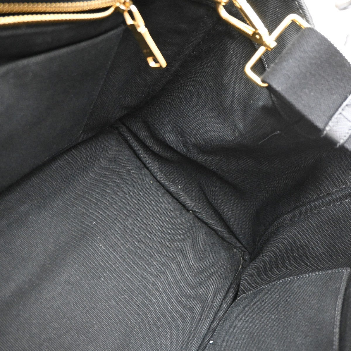 Prada Canapa Convertible Tote Canvas