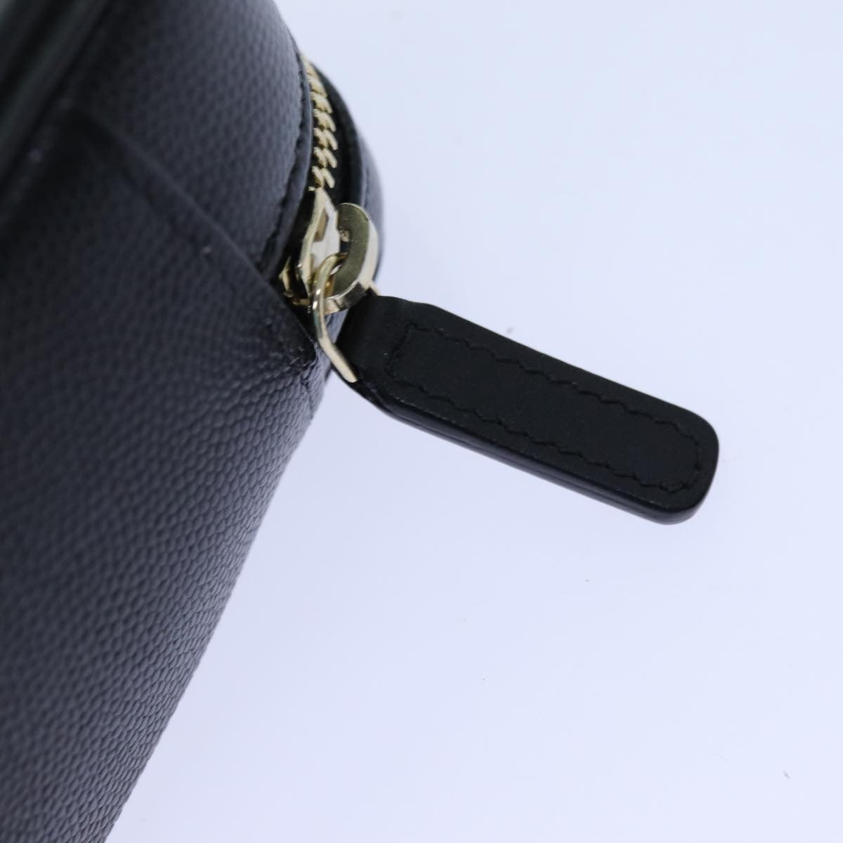 Chanel Filigree Vanity Clutch with Chain Quilted Caviar