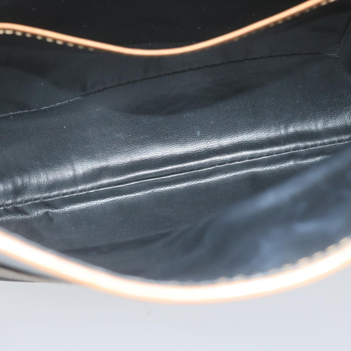 Celine Logo Triomphe Pouch Leather