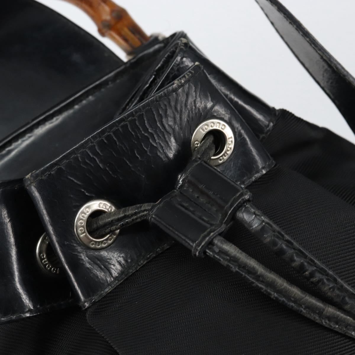 Gucci Vintage Bamboo Sling Backpack Nylon