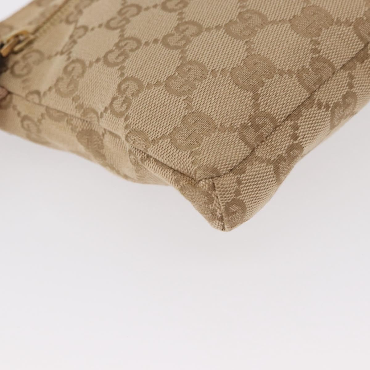 Gucci Vintage Double Belt Bag GG Coated Canvas with Leather