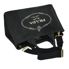Prada Canapa Convertible Tote Canvas