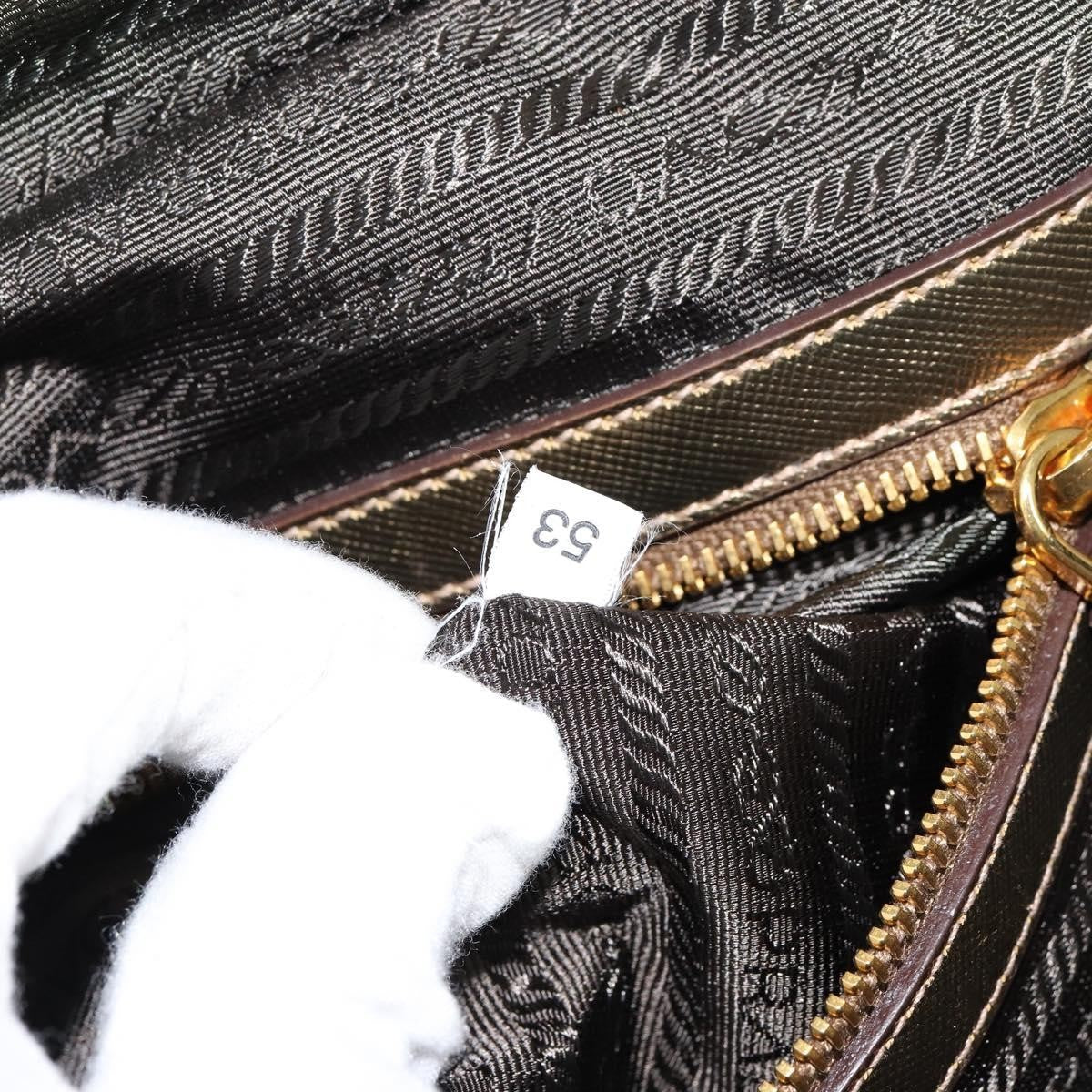 Prada Bowler Bag Canvas with Leather