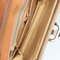 Celine Vintage Macadam Shoulder Bag Canvas