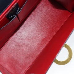 Celine Circle Logo Handbag Leather