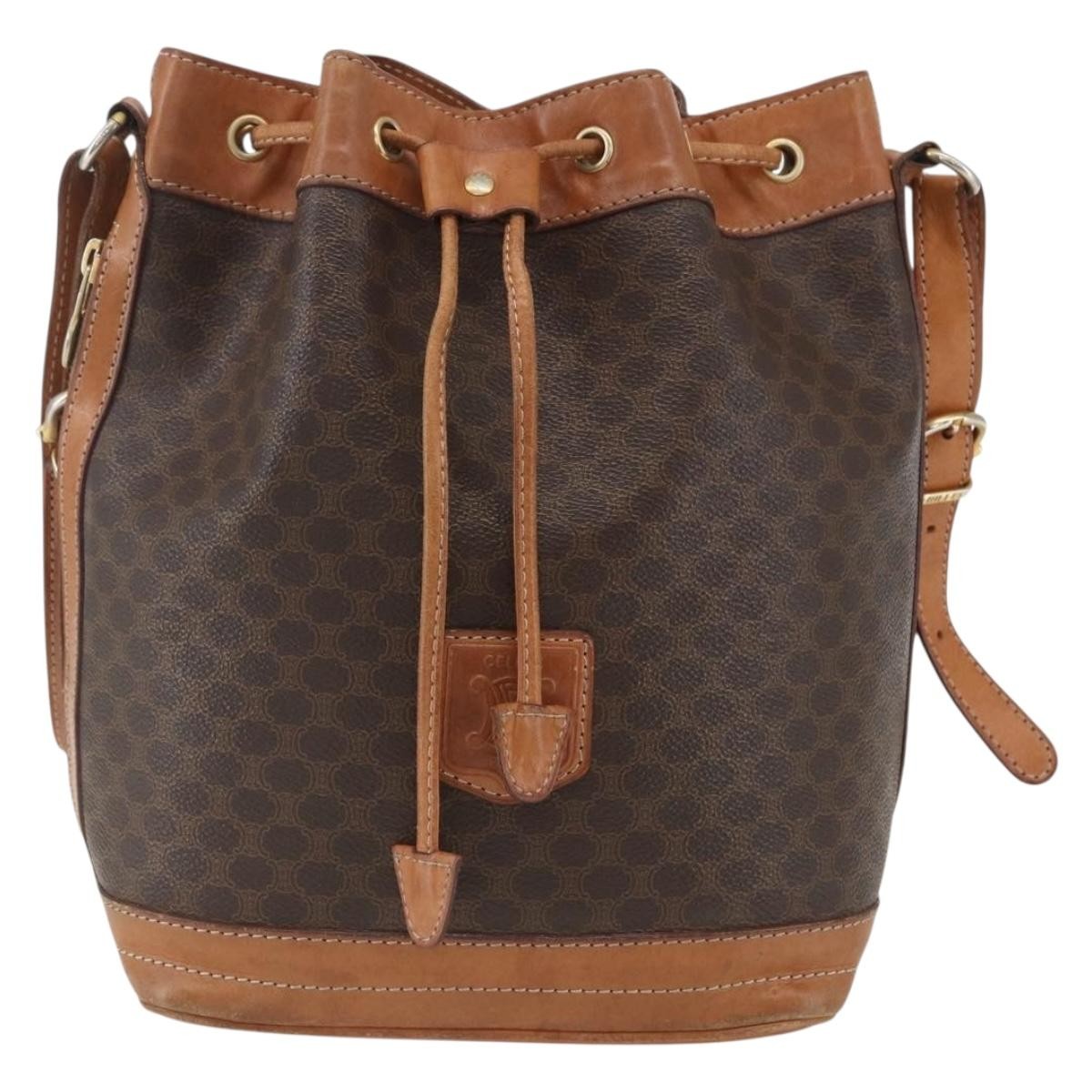 Celine Vintage Shoulder Bag Canvas