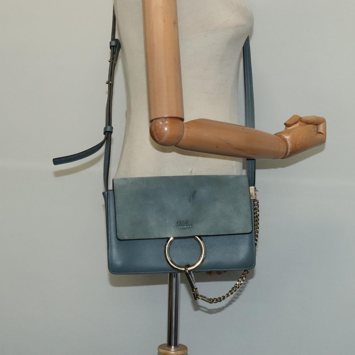 Chloe Faye Shoulder Bag Leather and Suede
