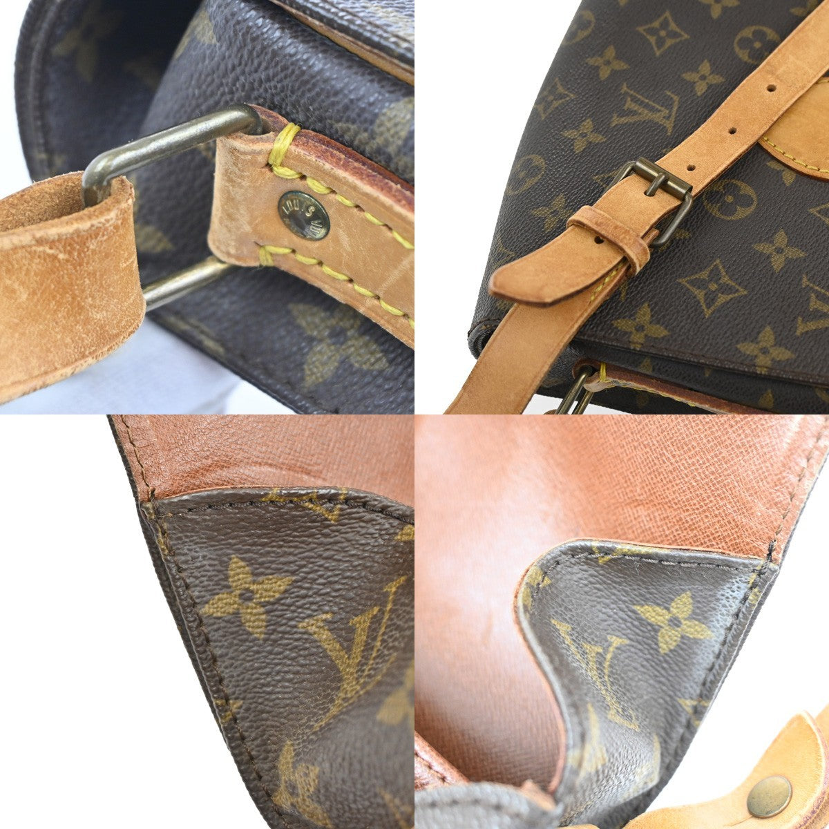 Louis Vuitton Cartouchiere Handbag Monogram Canvas