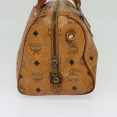 MCM Visetos Handbag Canvas and Leather