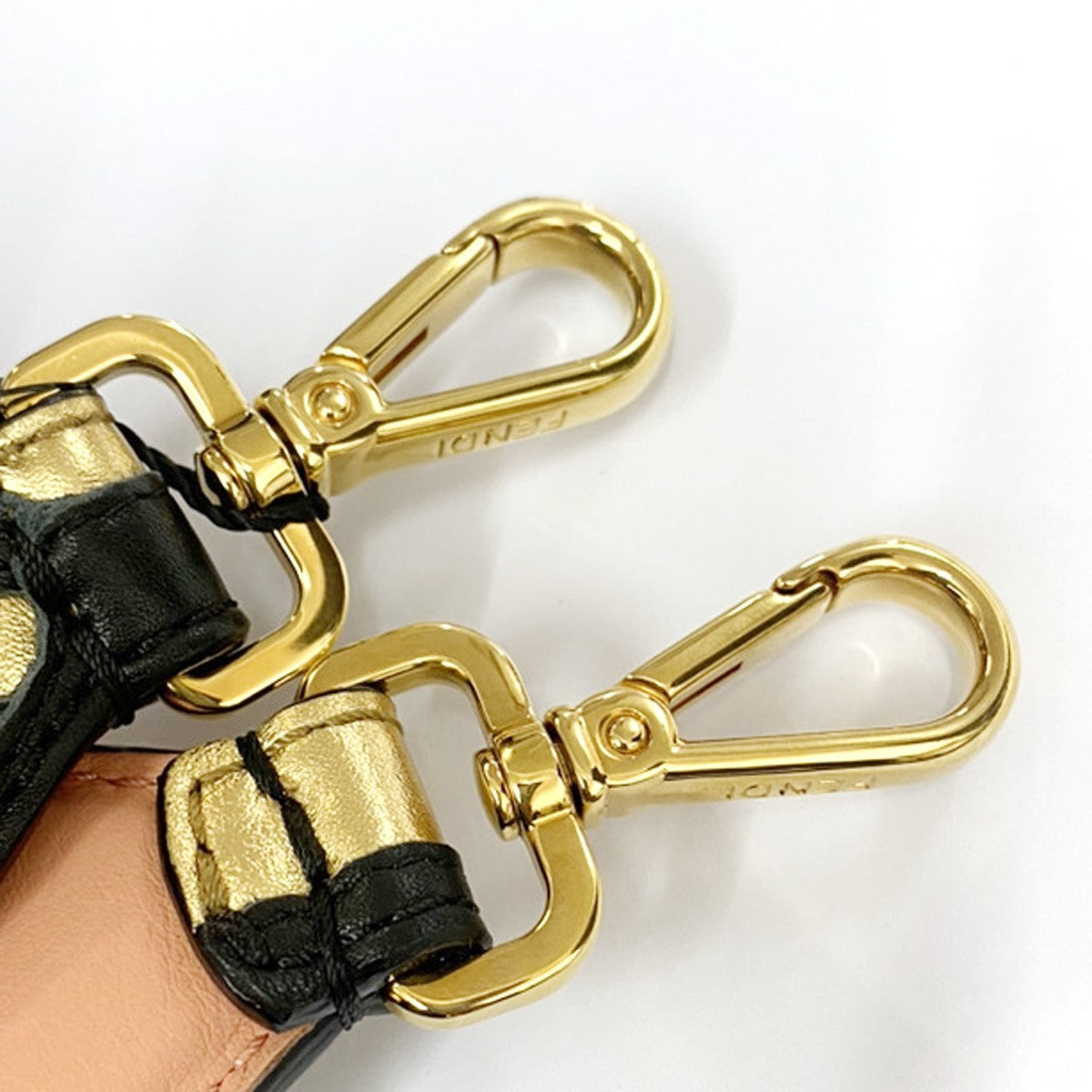 Fendi Logo Strap Leather