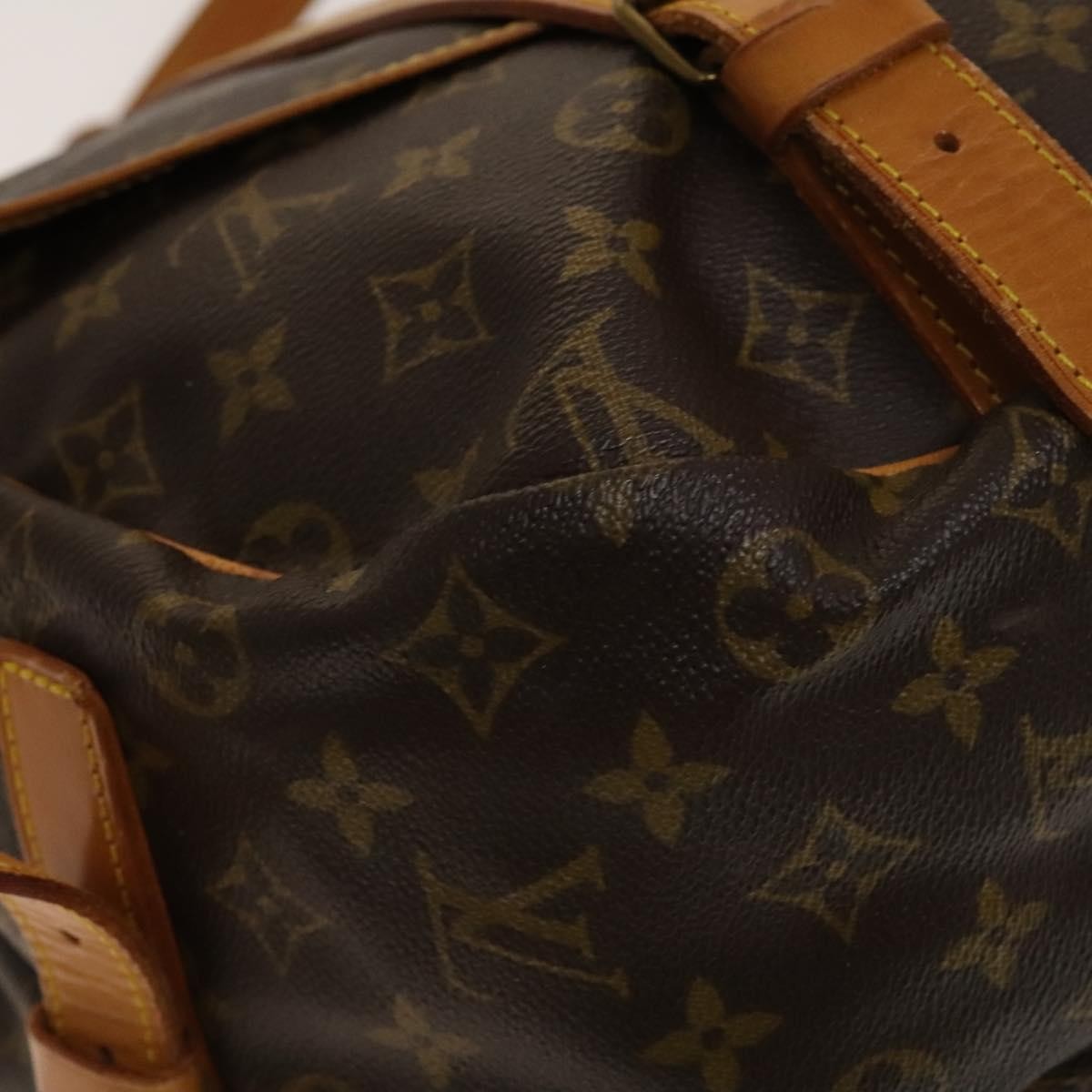 Louis Vuitton Saumur Handbag Monogram Canvas