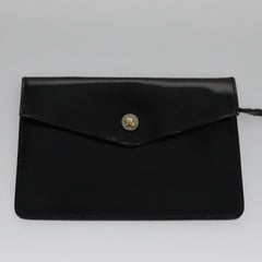 Salvatore Ferragamo Gancini Wristlet Clutch Leather