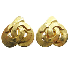 Chanel CC logo heart Gold-plated