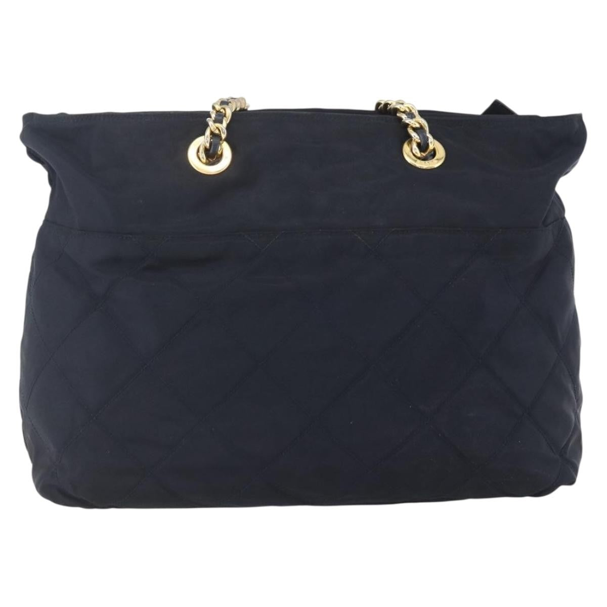 Prada Chain Zip Tote Quilted Tessuto