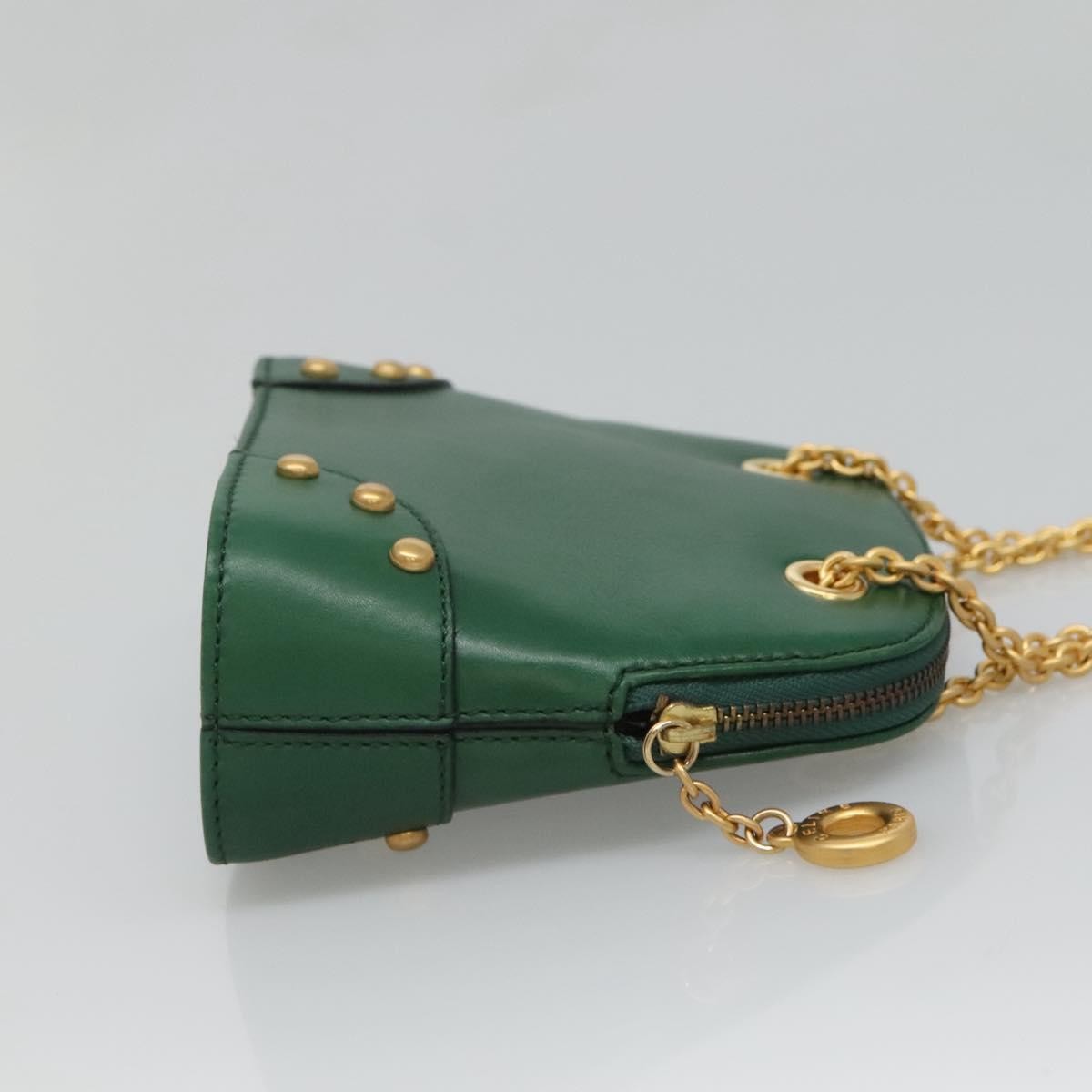 Celine Chain Shoulder Bag Leather