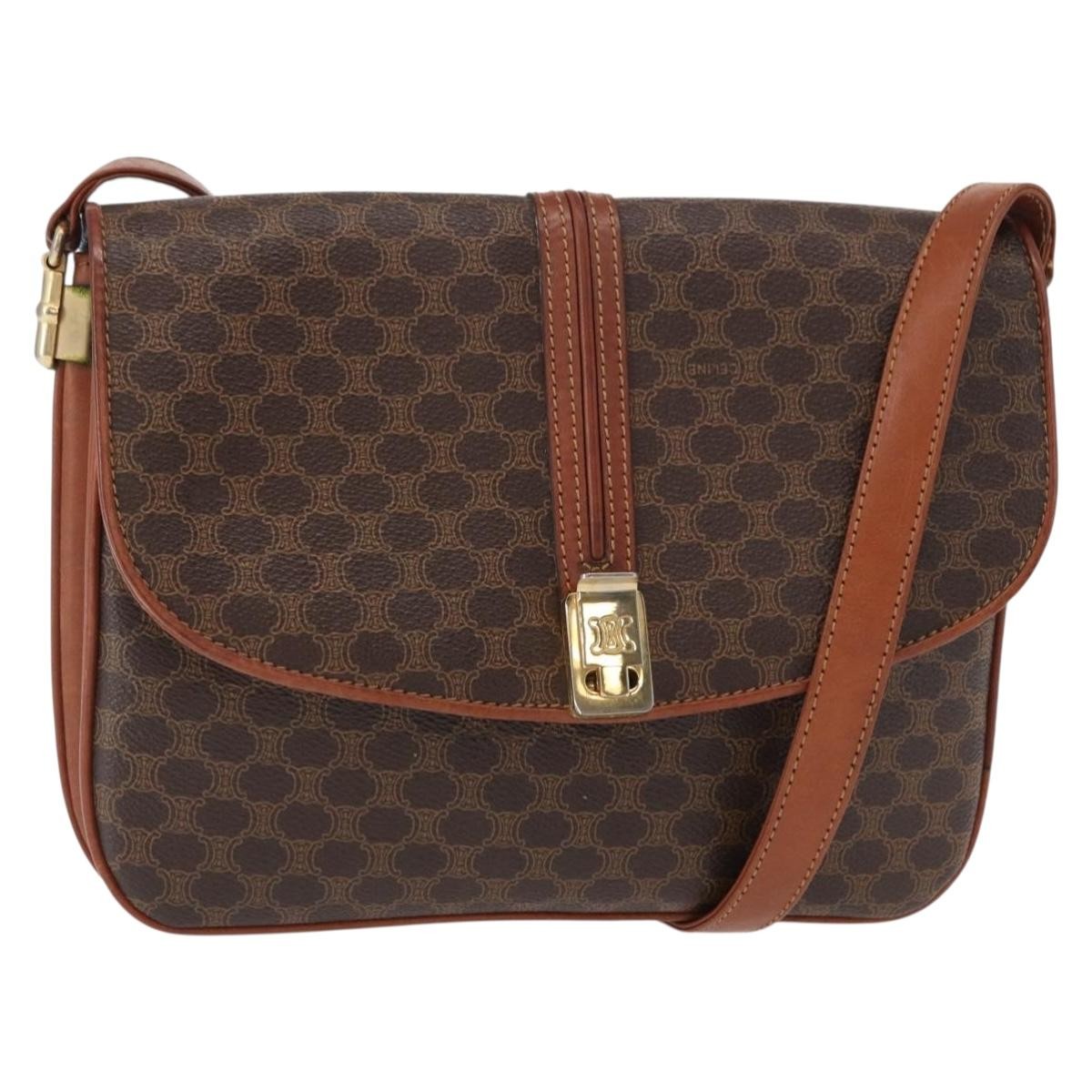 Celine Vintage Shoulder Bag Canvas