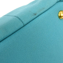 Prada Canapa Tote Rhinestone Embellished Canvas