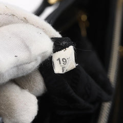 Prada Convertible Top Handle Tote Tessuto with Vernice Saffiano Leather