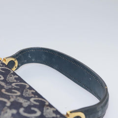 Celine C Sulky Handbag Canvas