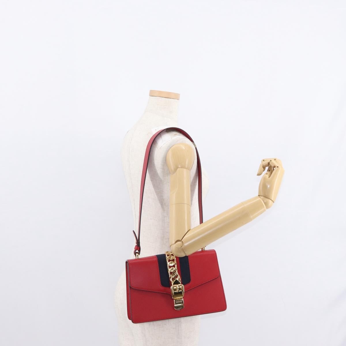 Gucci Sylvie Shoulder Bag Leather