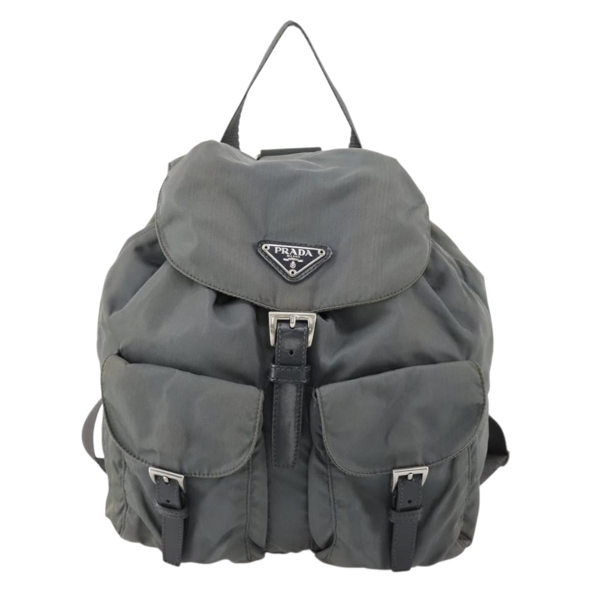 Prada Double Front Pocket Backpack Tessuto