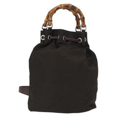 Gucci Vintage Bamboo Sling Backpack Nylon