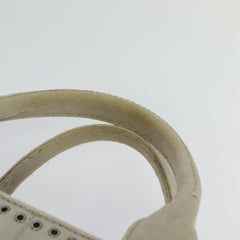 Prada Canapa Convertible Tote Rhinestone Embellished Denim