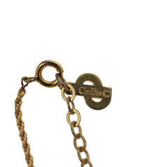Christian Dior CD Pendant Necklace Metal