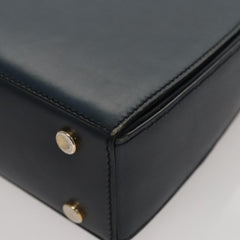 Celine Circle Logo Handbag Leather