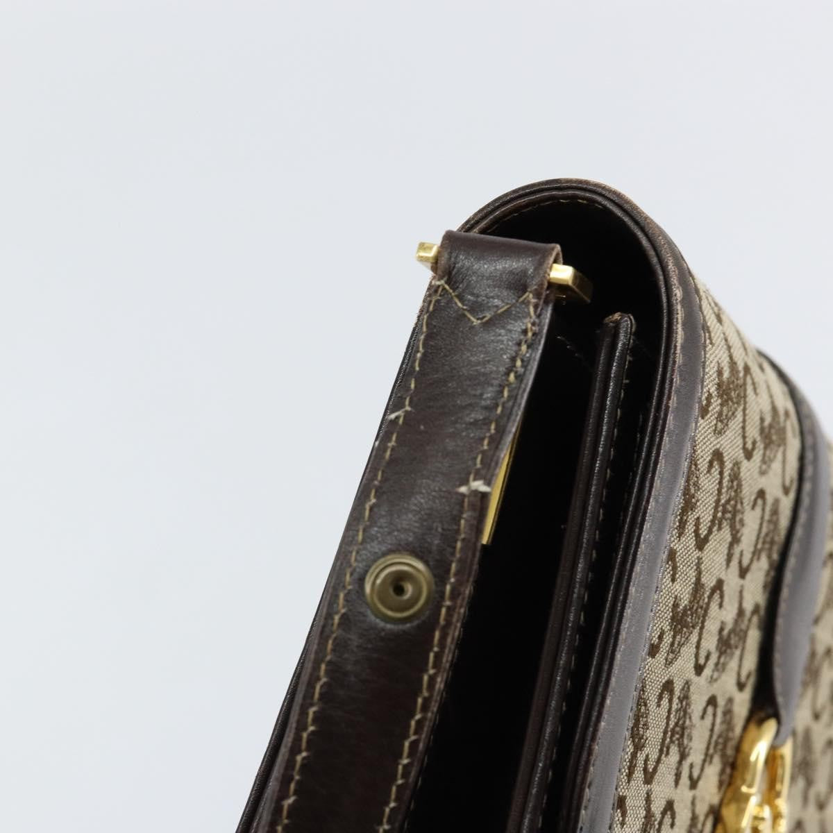 Celine C Sulky Shoulder bag Canvas and Leather