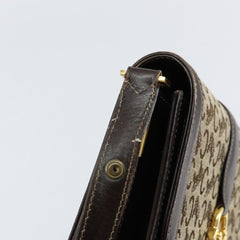 Celine C Sulky Shoulder bag Canvas and Leather