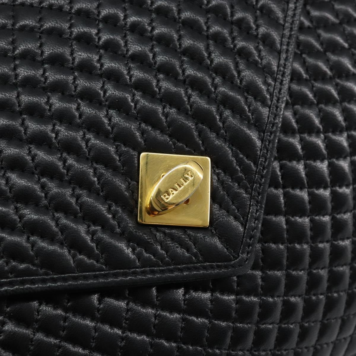 Bally Vintage Flap Handbag Quilted Leather