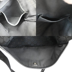 Gucci Zip Messenger Bag GG Canvas with Perforated Leather