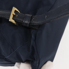Prada Buckle Backpack Quilted Tessuto