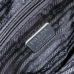 Prada Vintage Zip Tote Tessuto