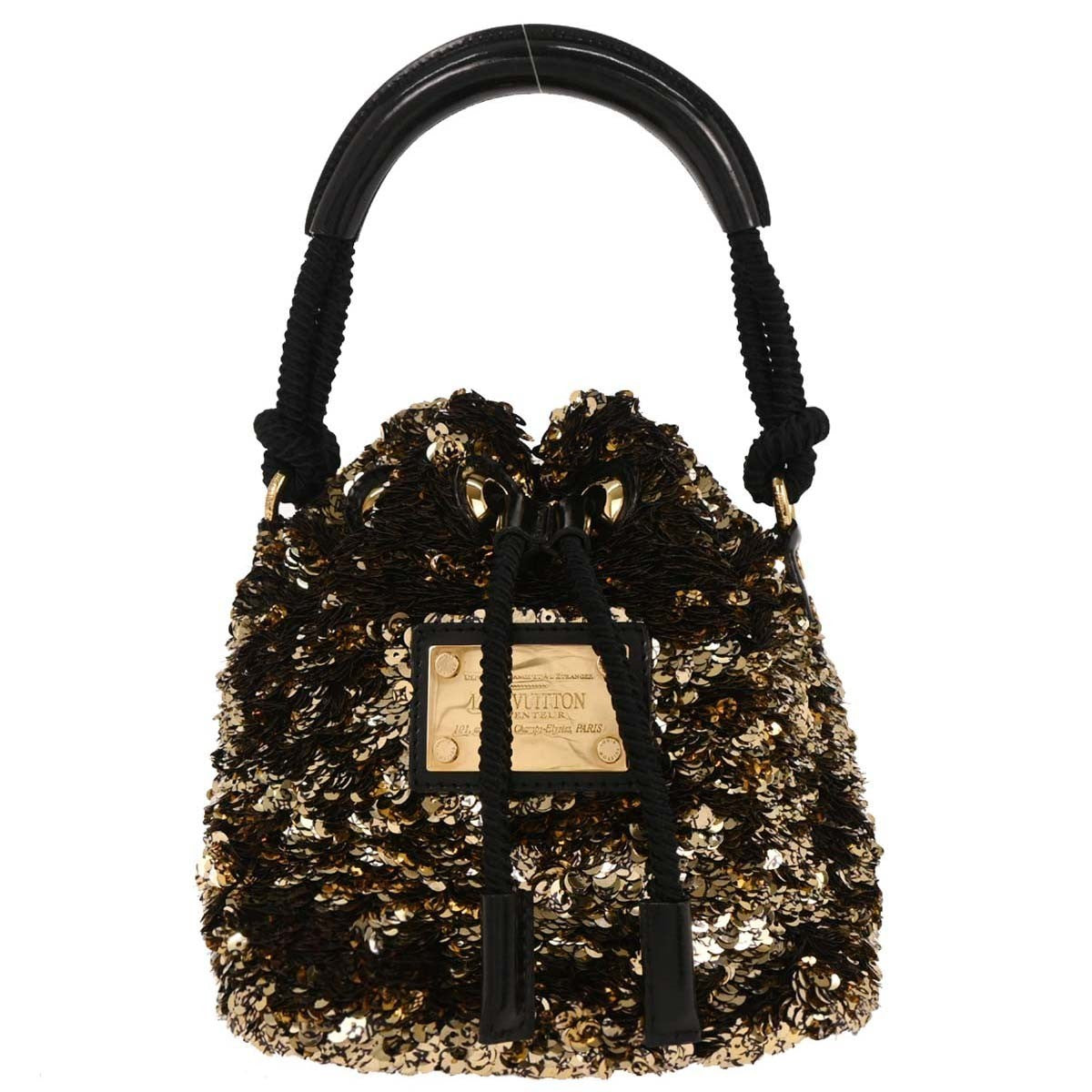 Louis Vuitton Noe Rococo Handbag Sequins