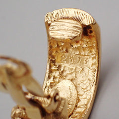 Chanel Vintage CC Round Drop Clip-On Earrings Metal