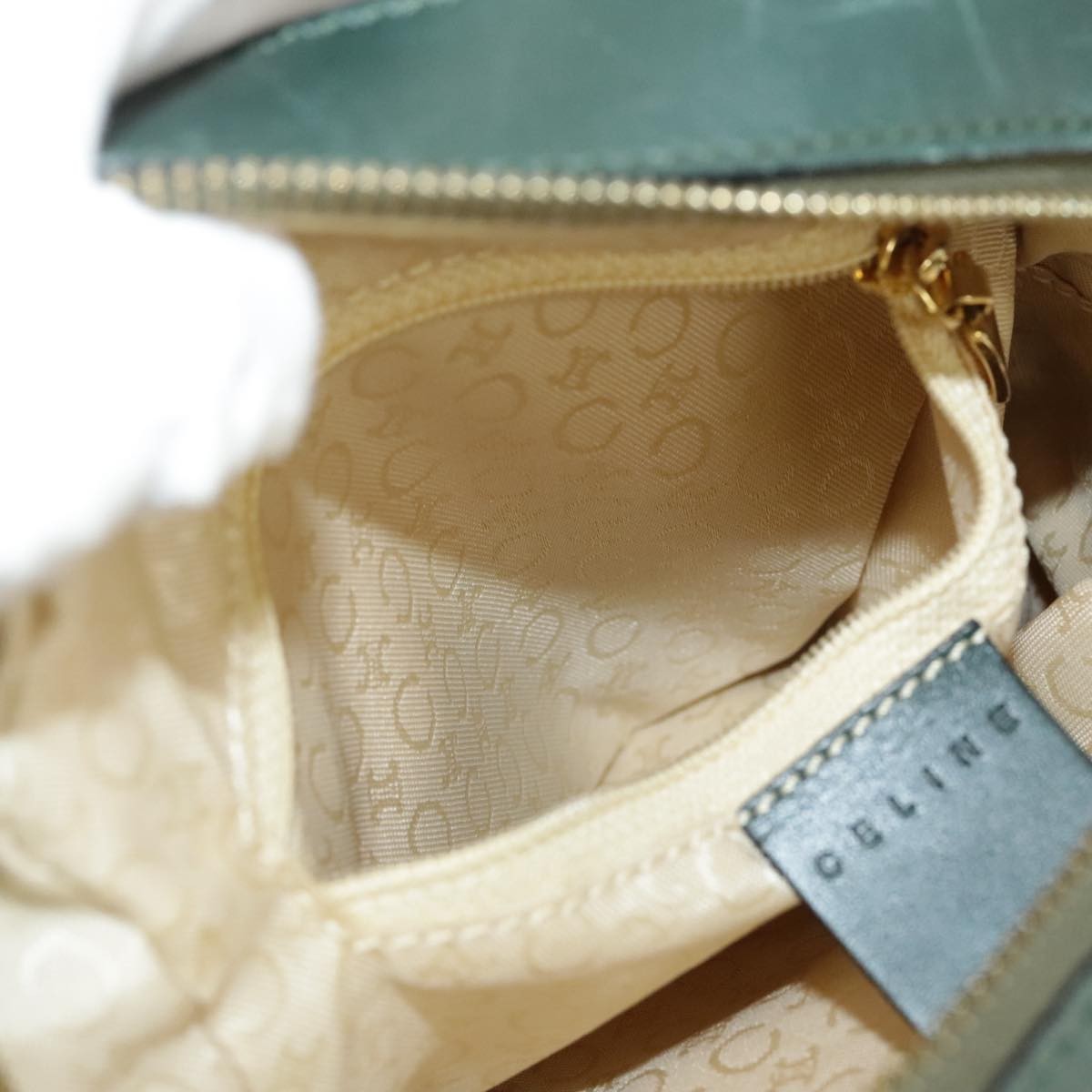 Celine C Macadam Handbag Canvas