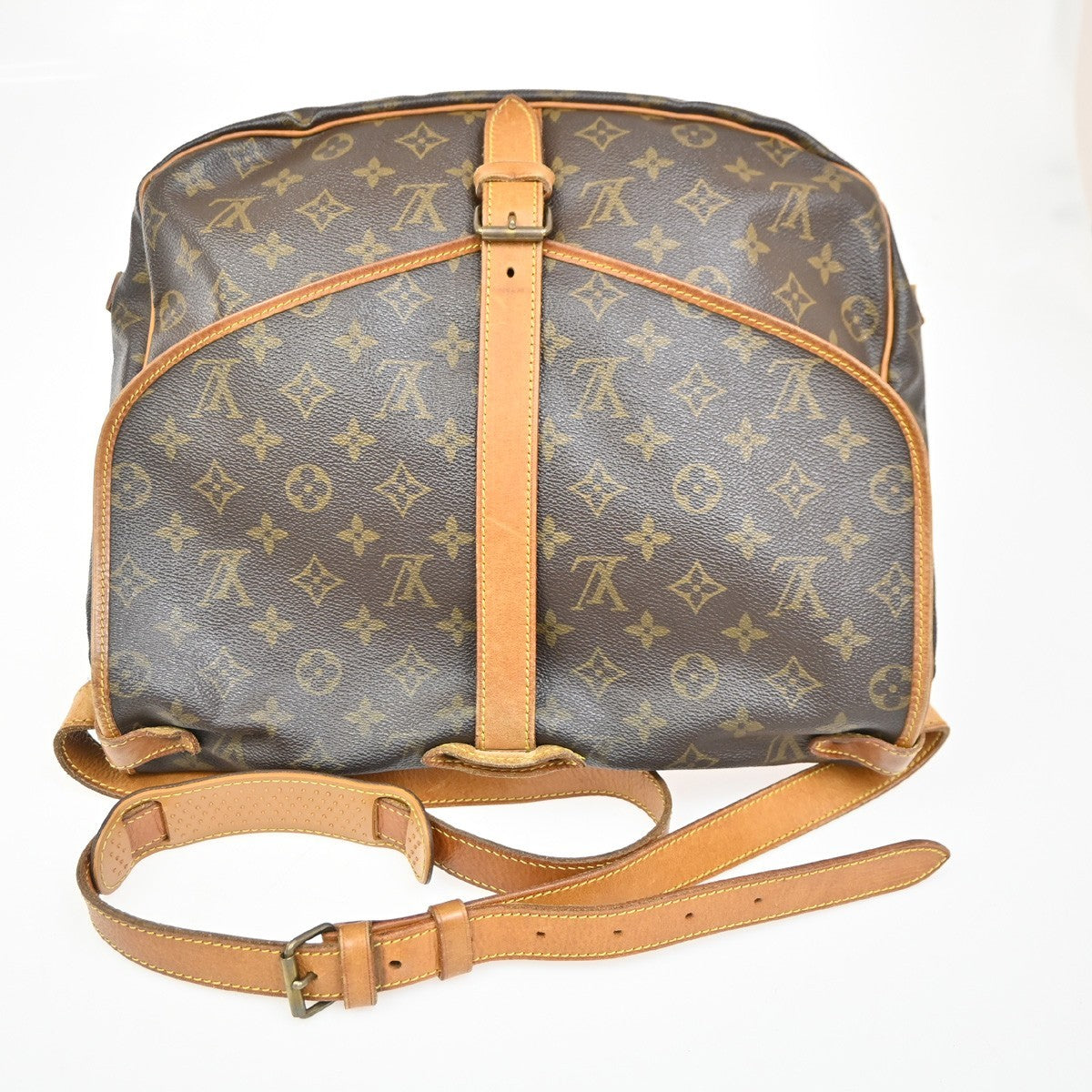 Louis Vuitton Saumur Handbag Monogram Canvas
